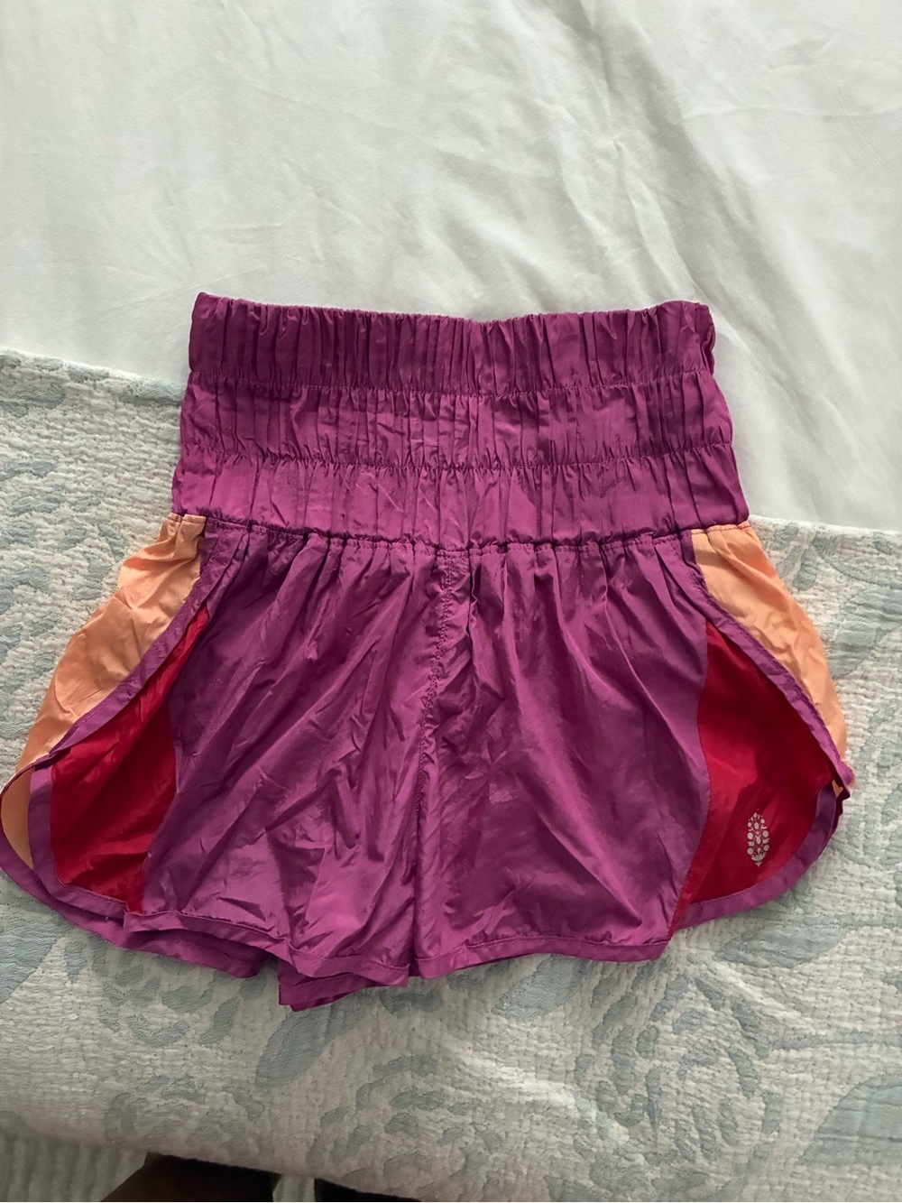FP Movement by Free People Pink-Peach High-Waist Athletic Shorts
